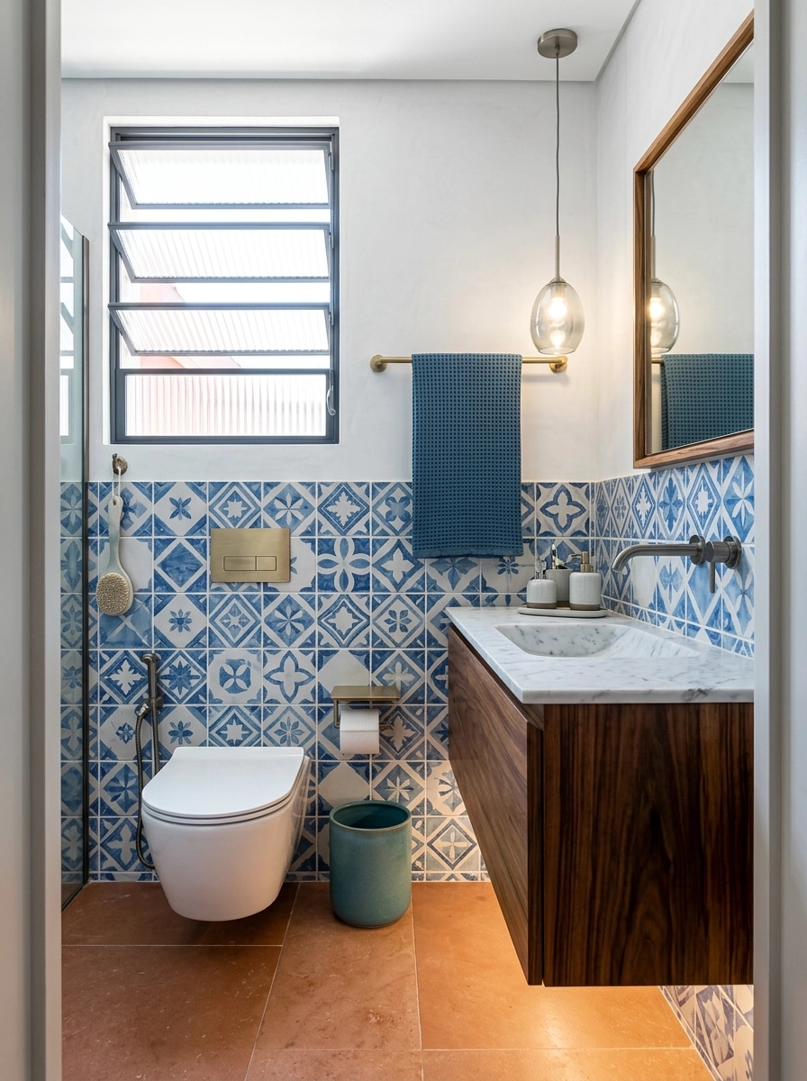 Portuguese Modern الحمام design — interior photo by GenRoom AI