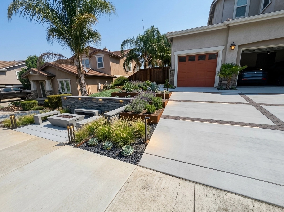 Landscape design in Contemporary Yard style — Yard by GenRoom AI