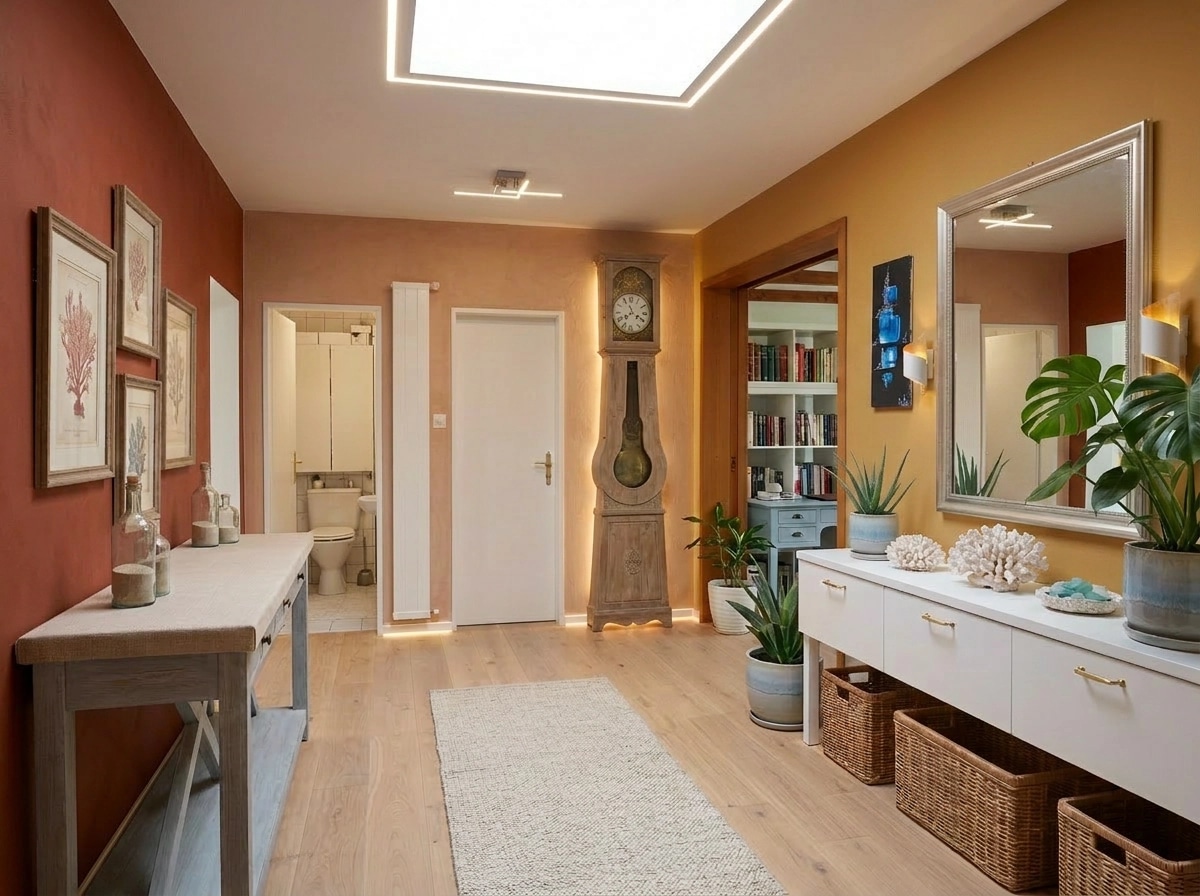 Interior design in Coastal / Hamptons style — Bathroom by GenRoom AI