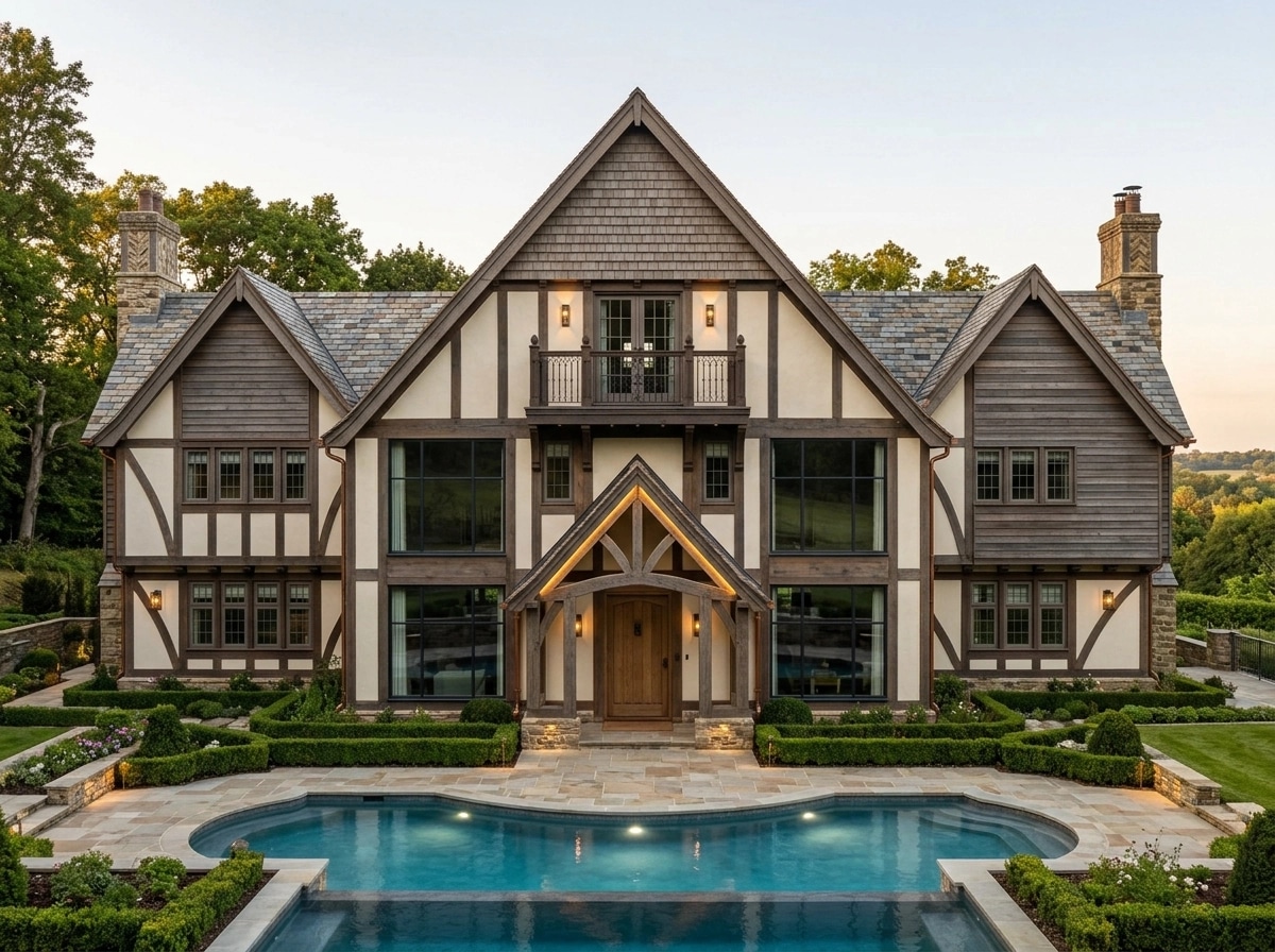 Tudor Facade Facade design — facade photo by GenRoom AI