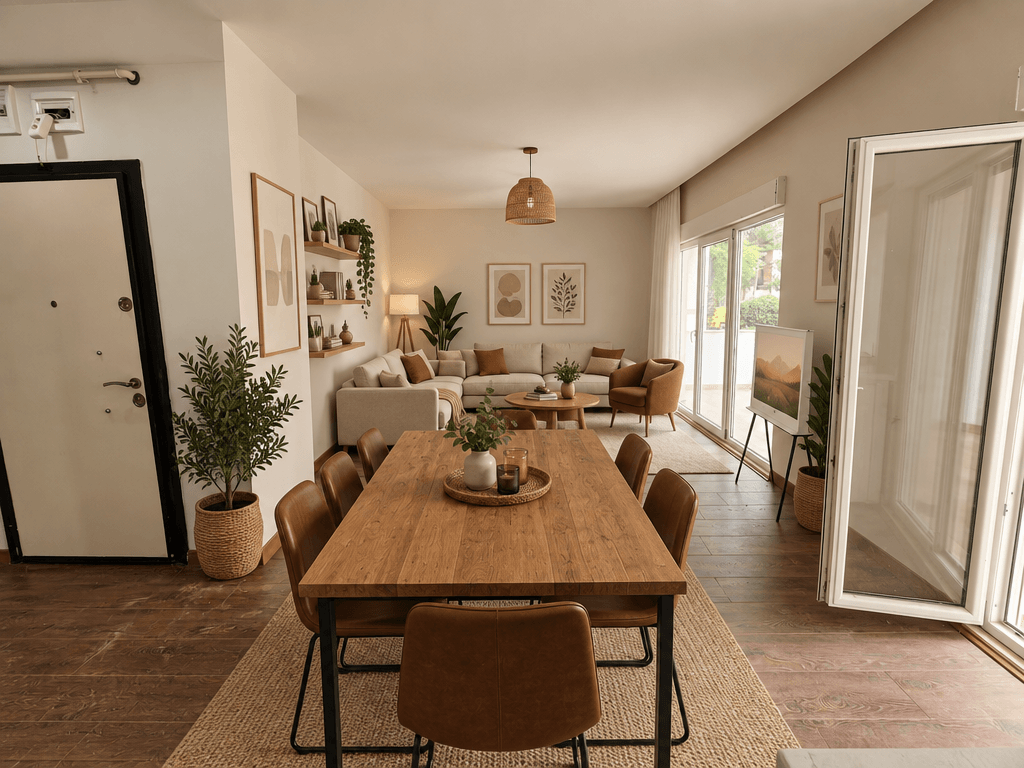 Interior design in Scandinavian style — Living Room by GenRoom AI