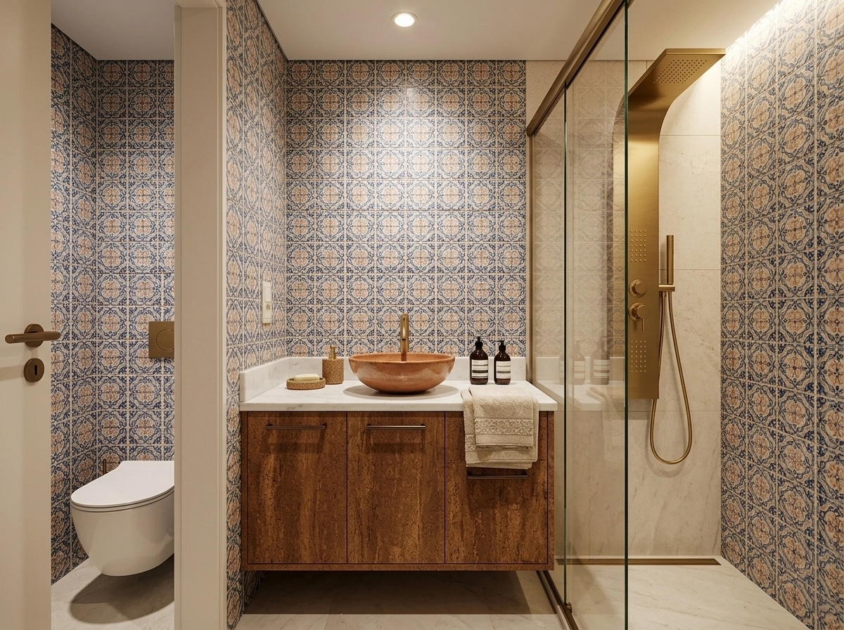 Portuguese Modern الحمام design — interior photo by GenRoom AI