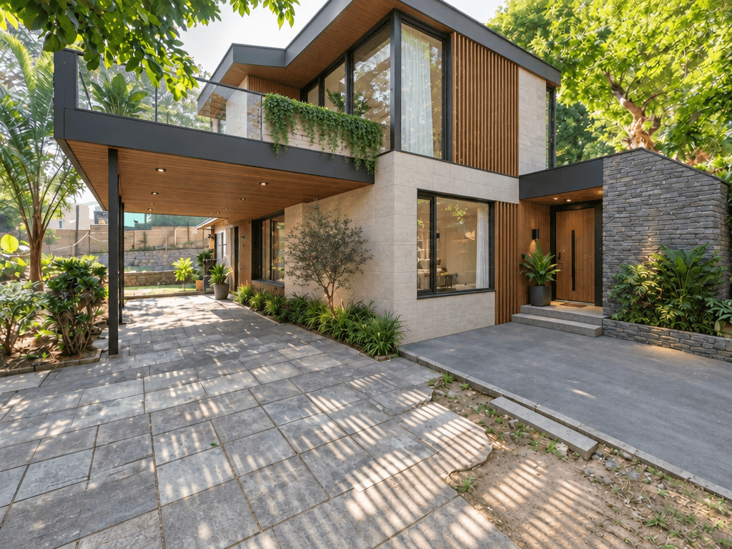 Facade design in no_style style — photo by GenRoom AI
