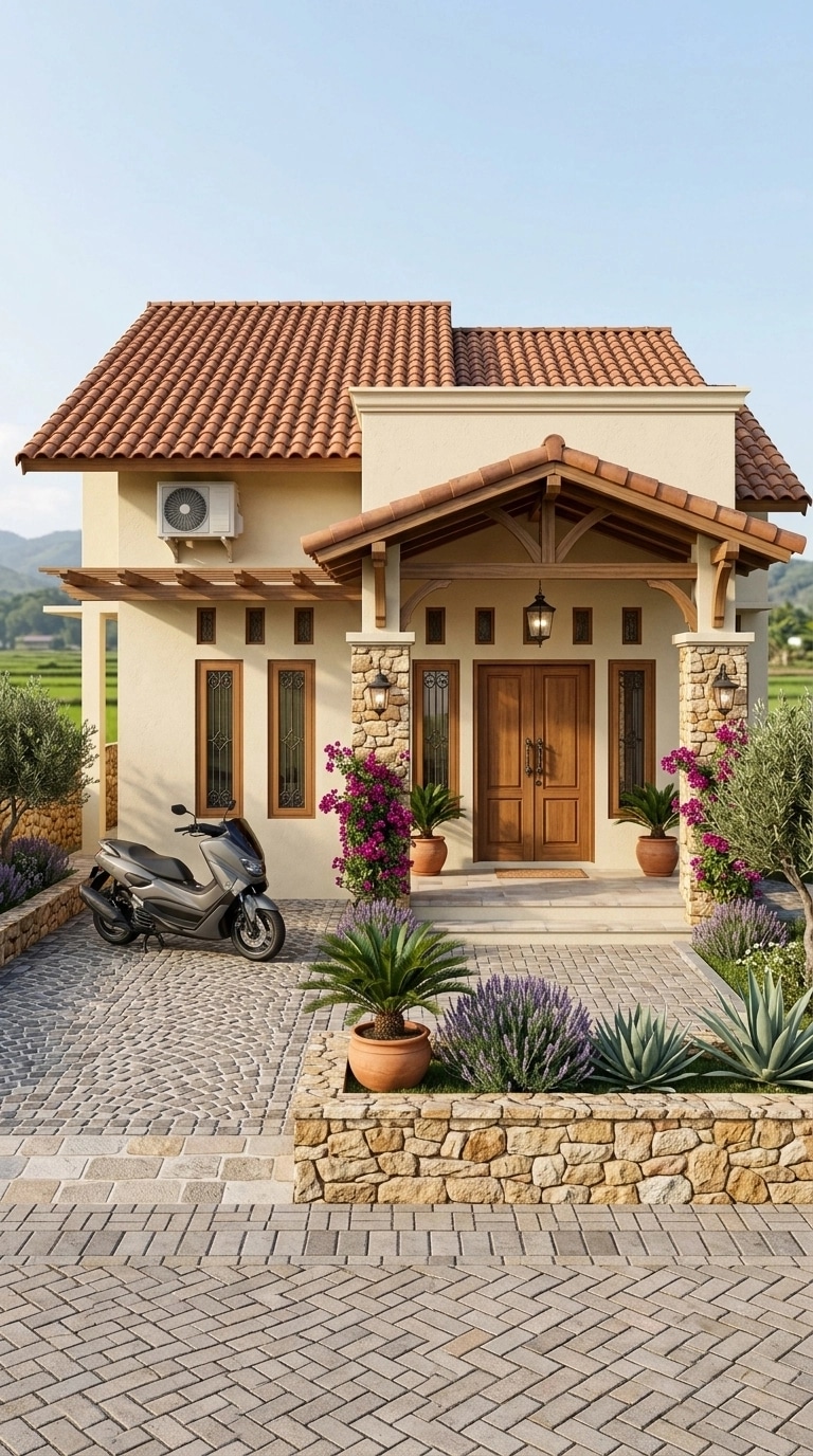 Facade design in Mediterranean Facade style — Facade by GenRoom AI