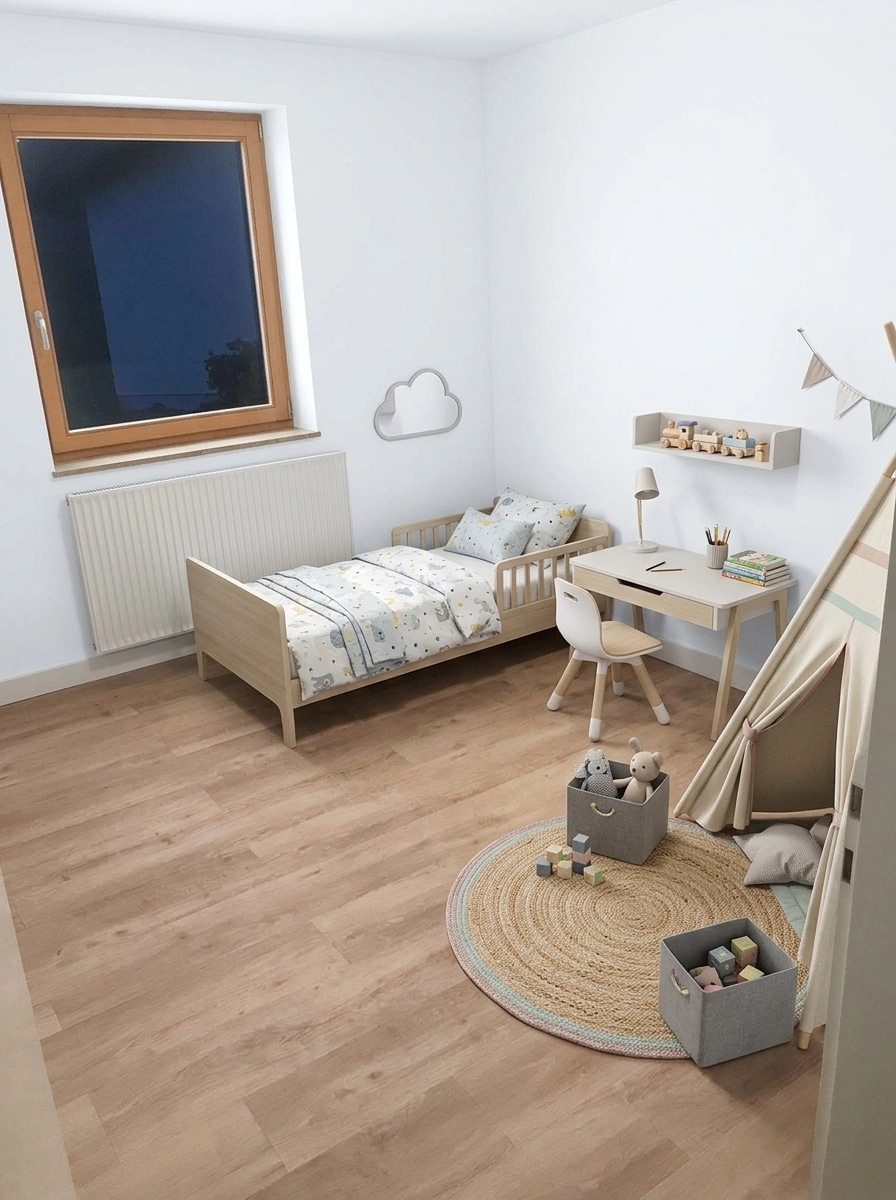 Interior design in Contemporary style — Kids Room by GenRoom AI