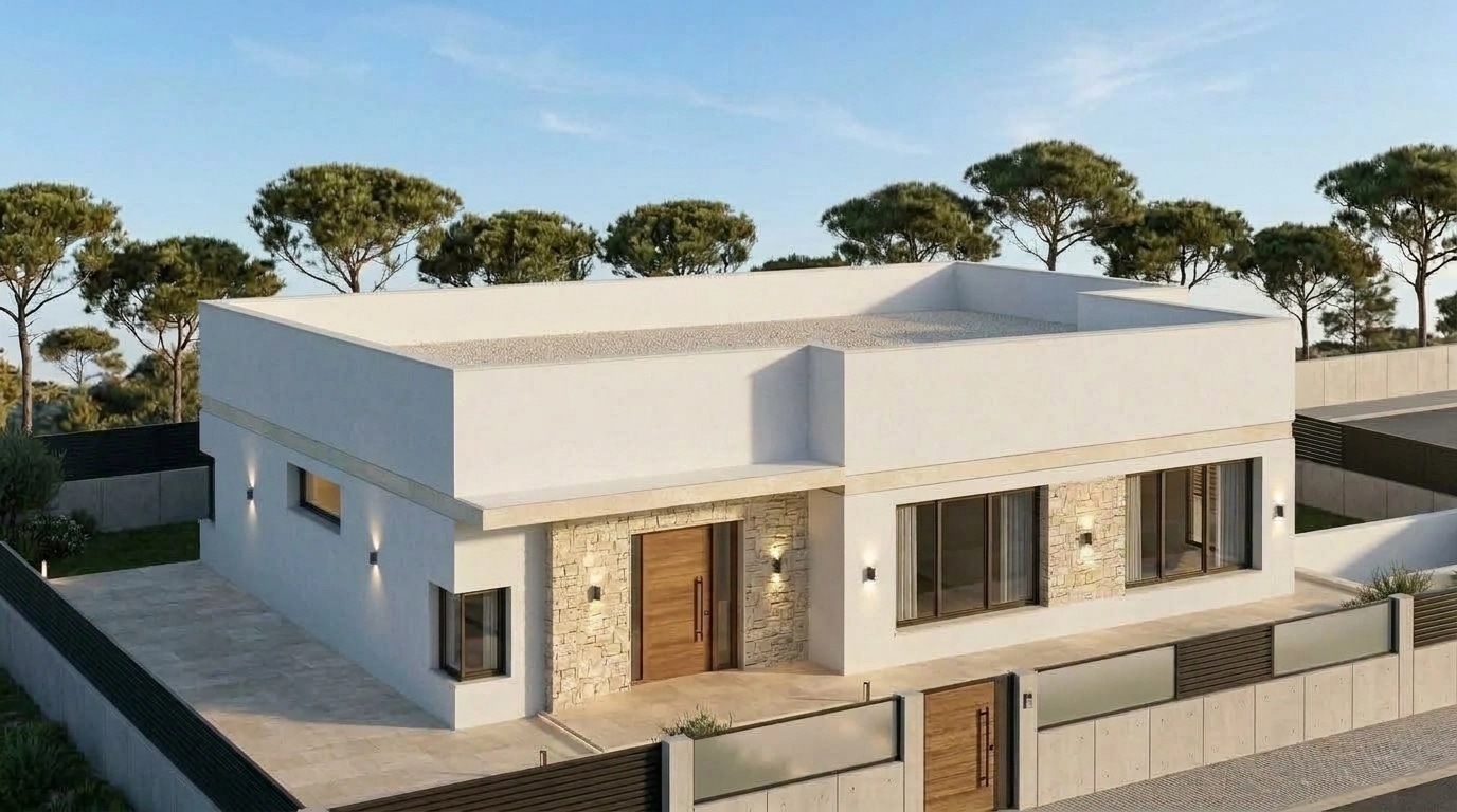 Facade design in Mediterranean Facade style — Facade by GenRoom AI