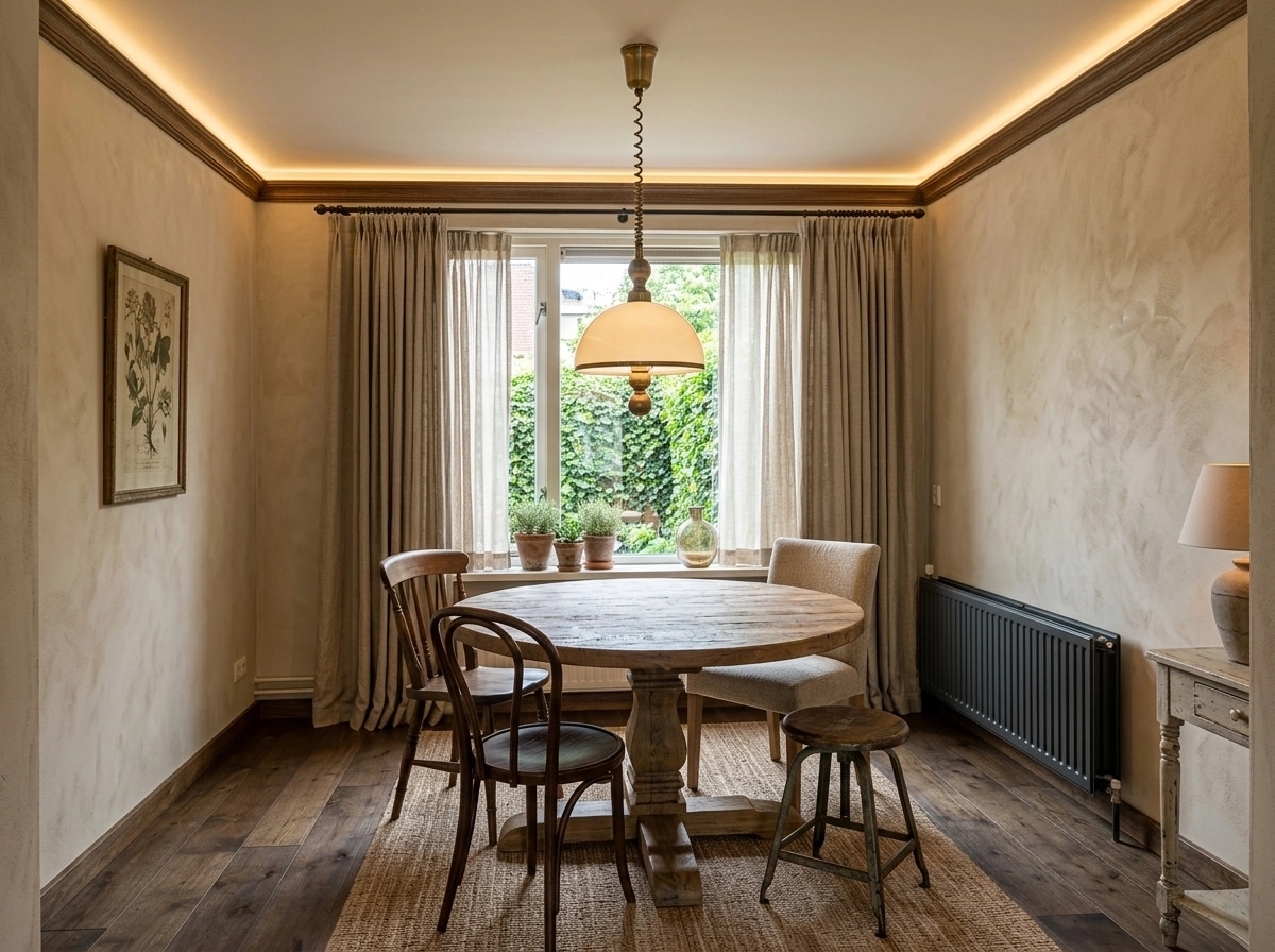 Interior design in Rustic style — dining_room by GenRoom AI