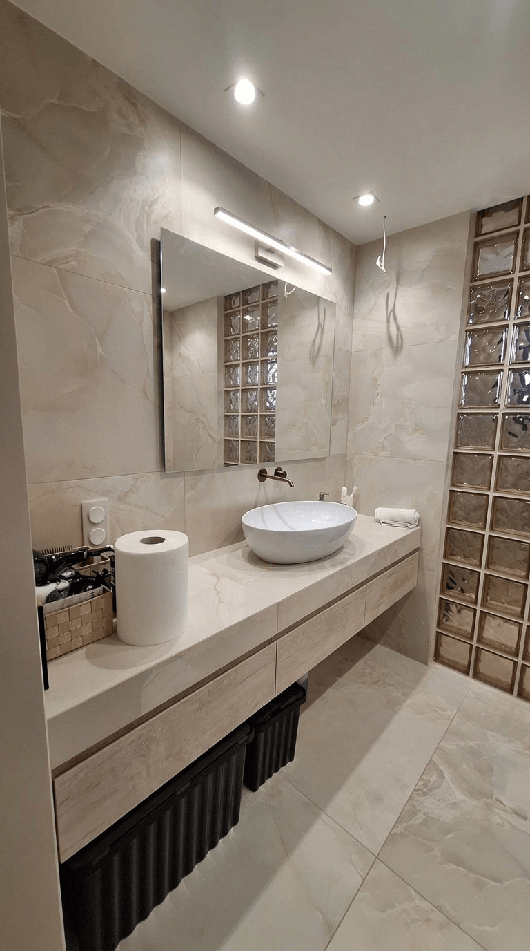 Bathroom interior in Contemporary style — photo by GenRoom AI
