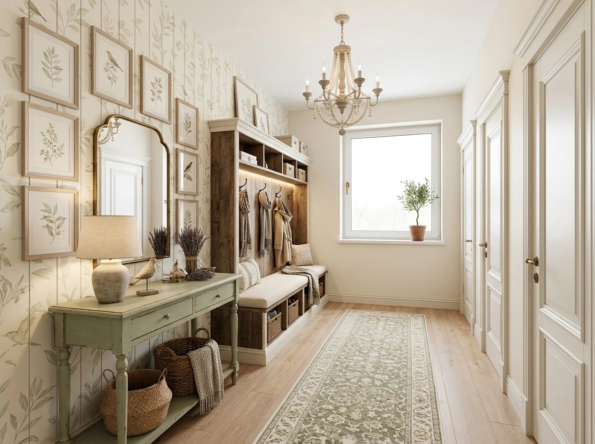 Hallway interior in Modern Farmhouse style — photo by GenRoom AI