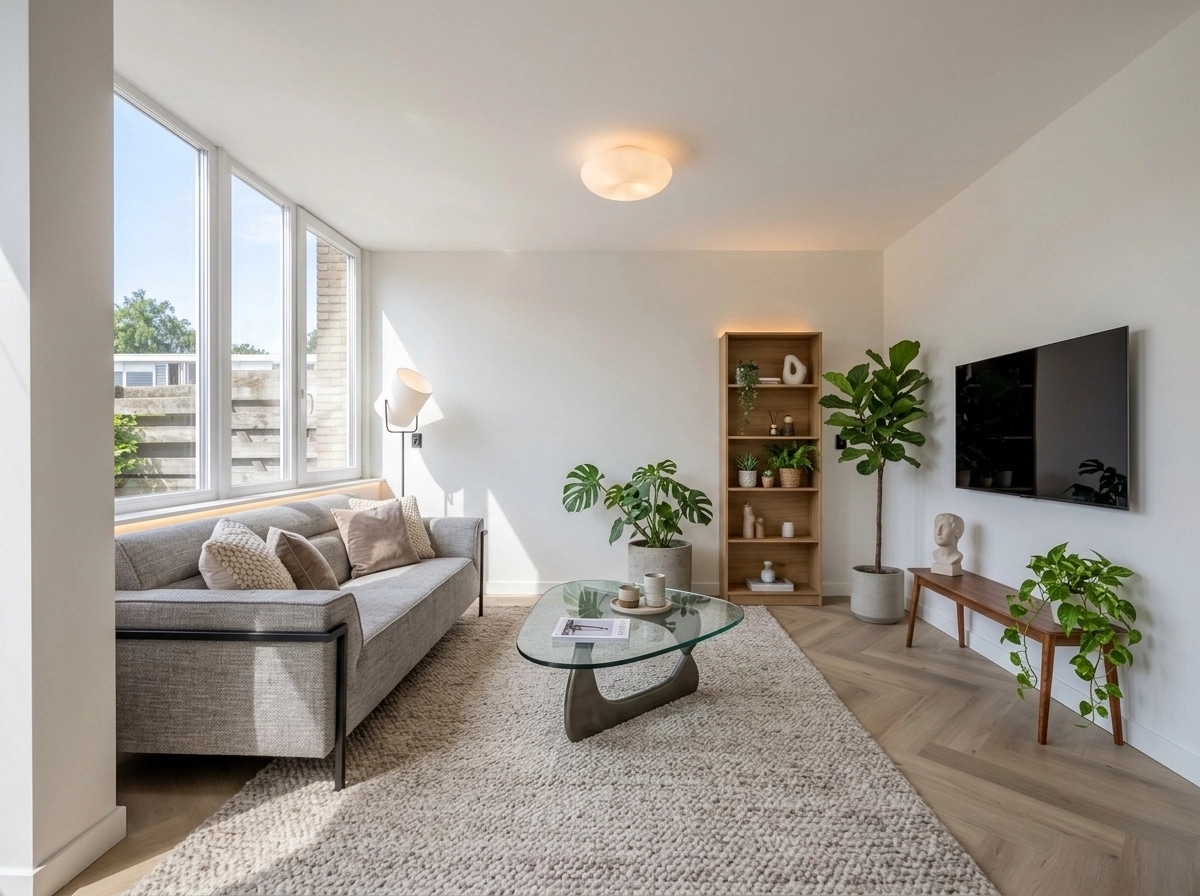 Minimalism Living Room design — interior photo by GenRoom AI