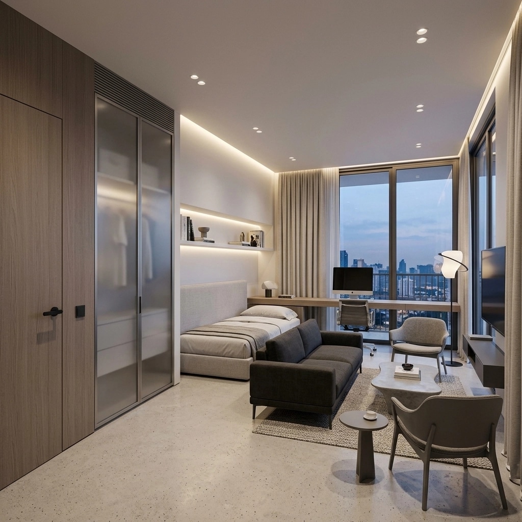 Interior design in Contemporary style — Living Room by GenRoom AI