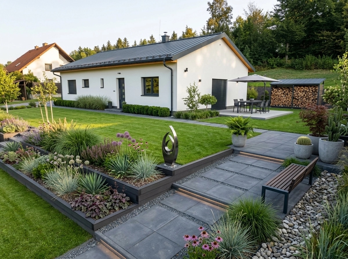 Contemporary Yard Yard design — yard photo by GenRoom AI