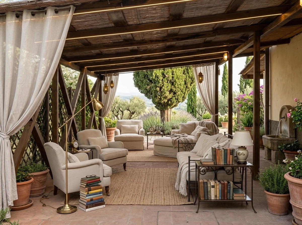 Landscape design in Mediterranean Yard style — Yard by GenRoom AI