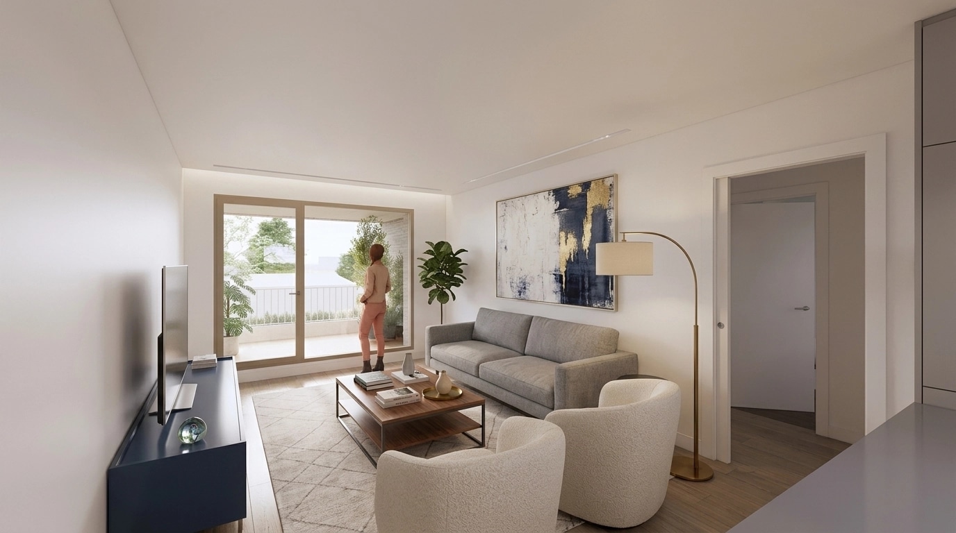 Interior design in Contemporary style — Living Room by GenRoom AI
