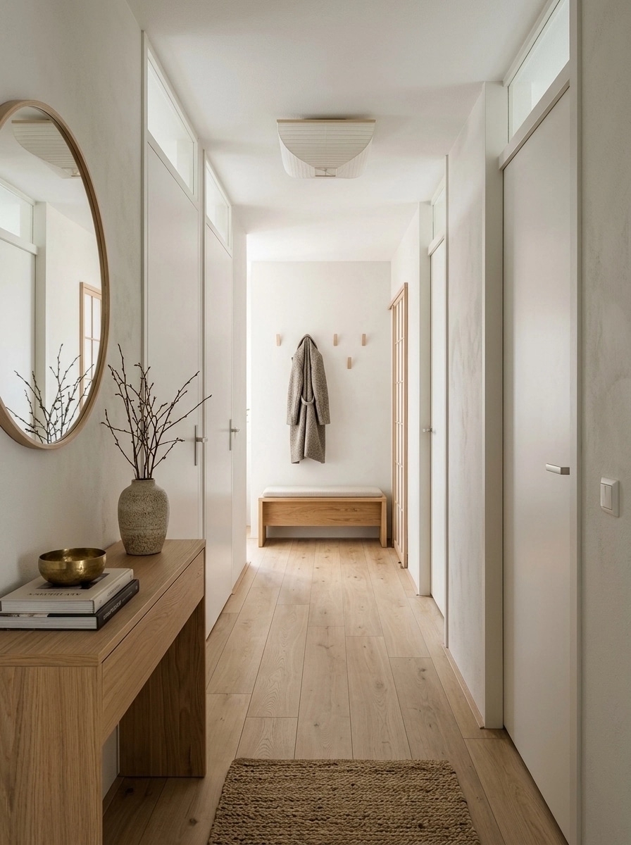 Japandi Hallway design — interior photo by GenRoom AI