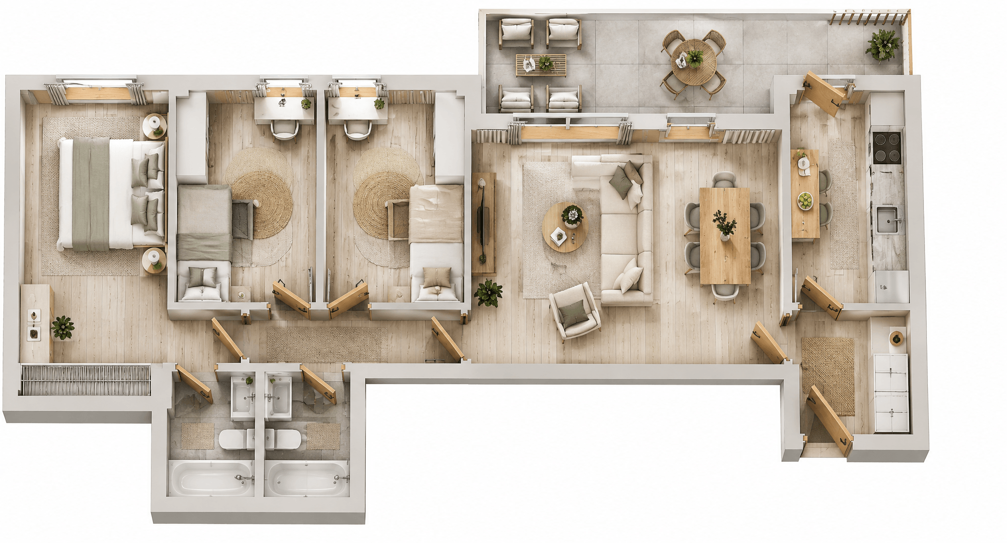 Scandinavian Living Room design — interior photo by GenRoom AI