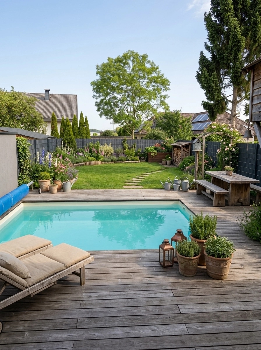 Country Rustic Garden Yard design — yard photo by GenRoom AI