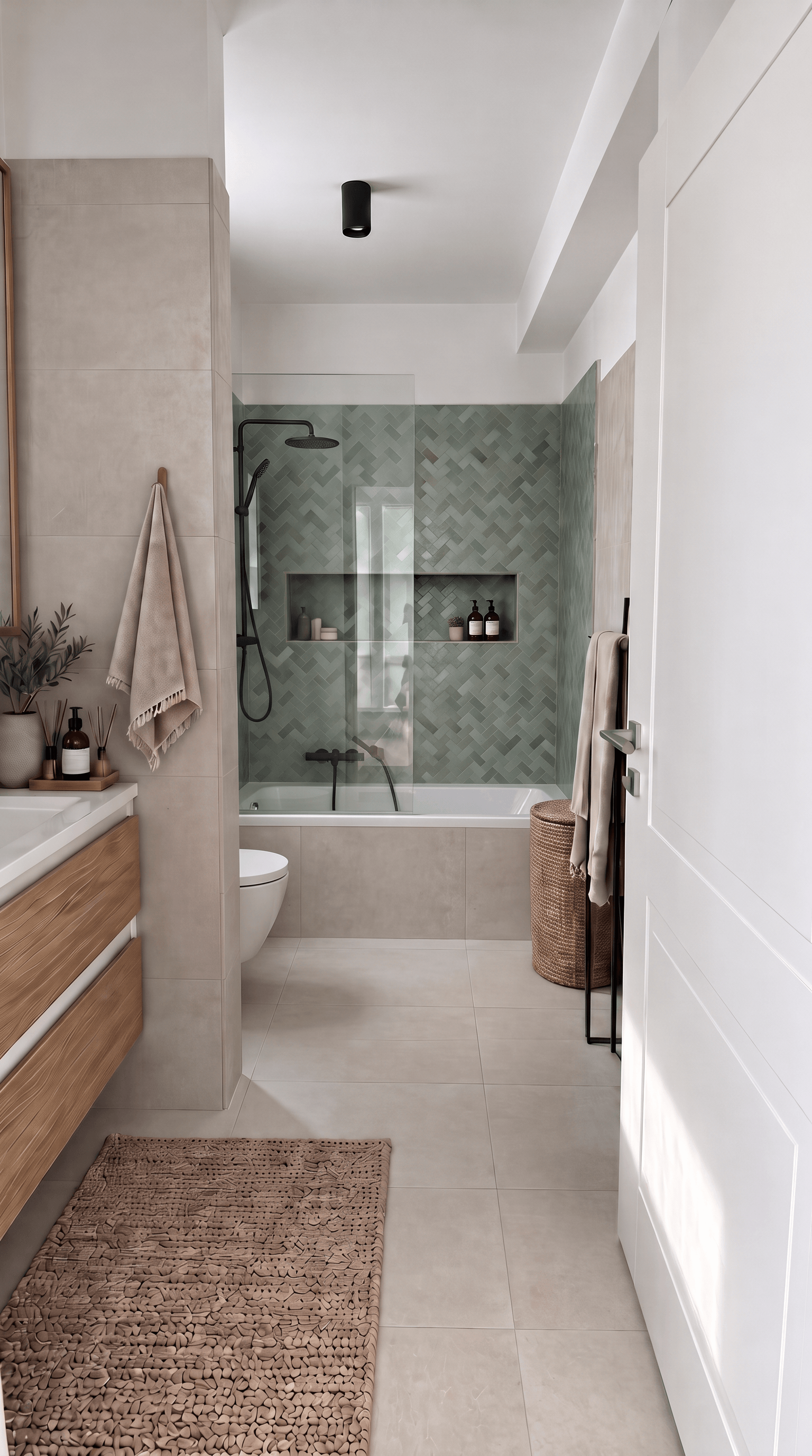 Contemporary Bathroom design — interior photo by GenRoom AI