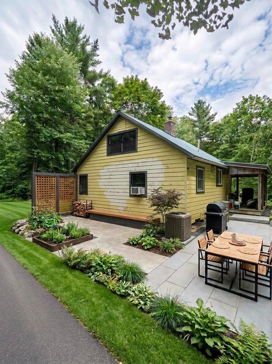 Landscape design in Scandinavian Garden style — Yard by GenRoom AI