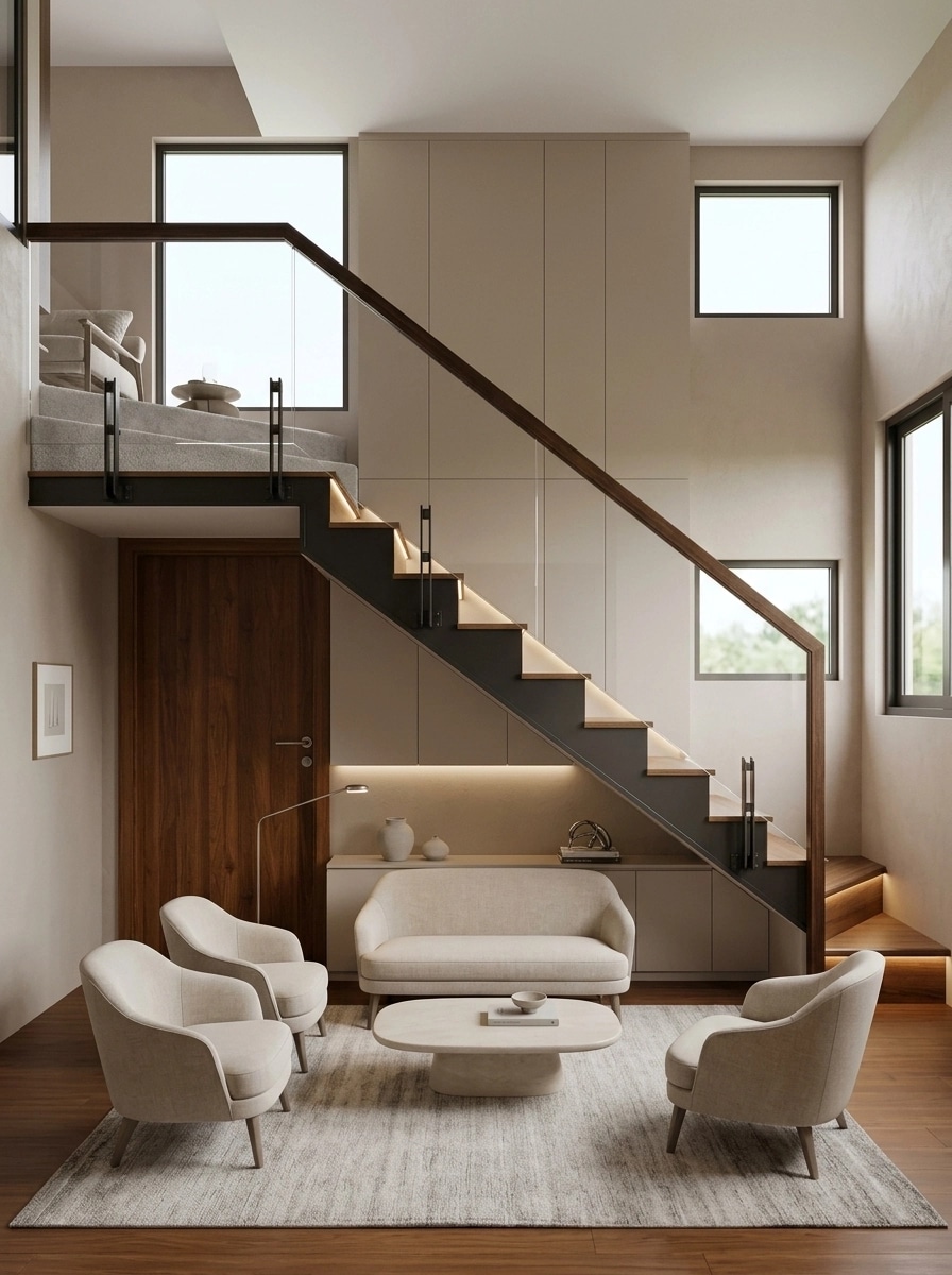 Minimalism Living Room design — interior photo by GenRoom AI