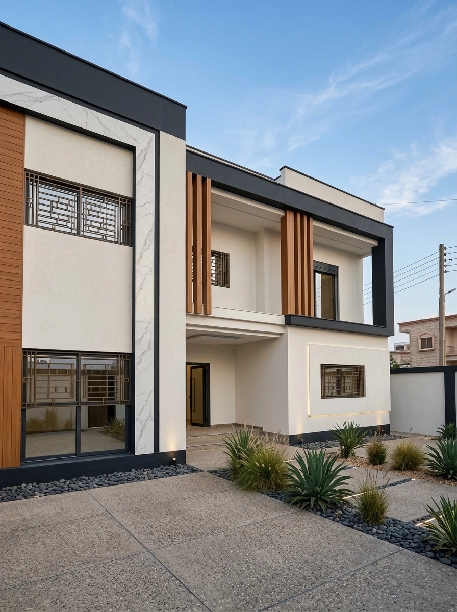 Contemporary Facade Facade design — facade photo by GenRoom AI