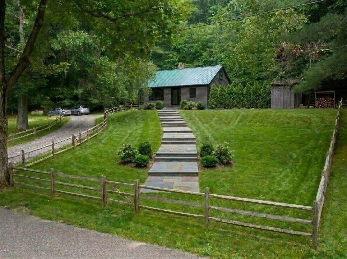 Landscape design in Scandinavian Garden style — Yard by GenRoom AI