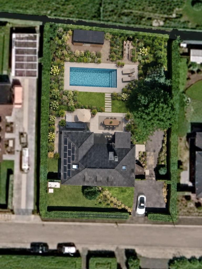 Landscape design in Eco Natural Garden style — Yard by GenRoom AI