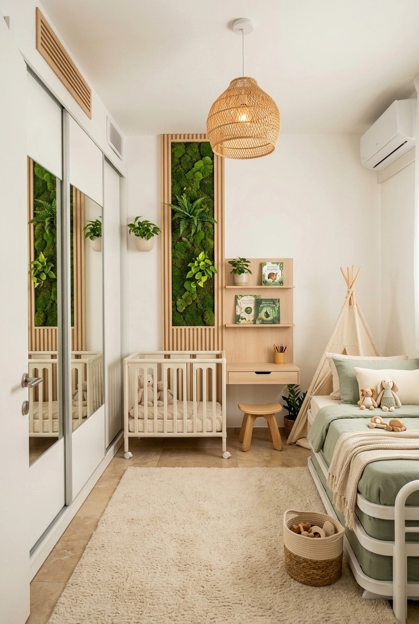 Interior design in Biophilic style — Kids Room by GenRoom AI