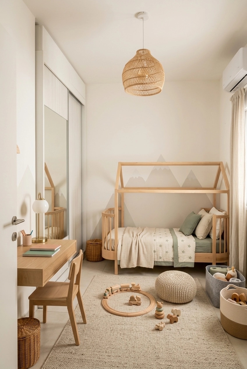 Scandinavian Kids Room design — interior photo by GenRoom AI