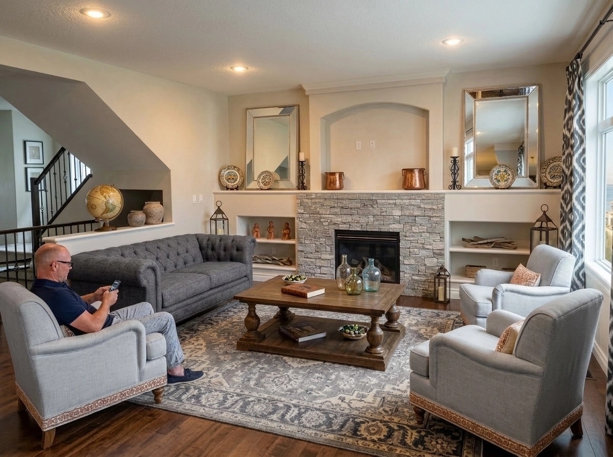 Interior design in Mediterranean style — Living Room by GenRoom AI