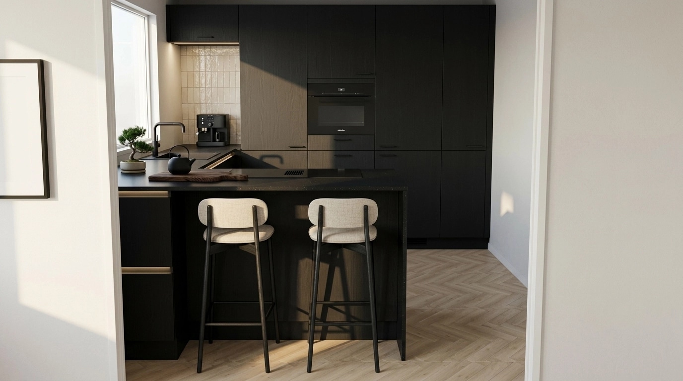 Interior design in Japandi style — Kitchen by GenRoom AI