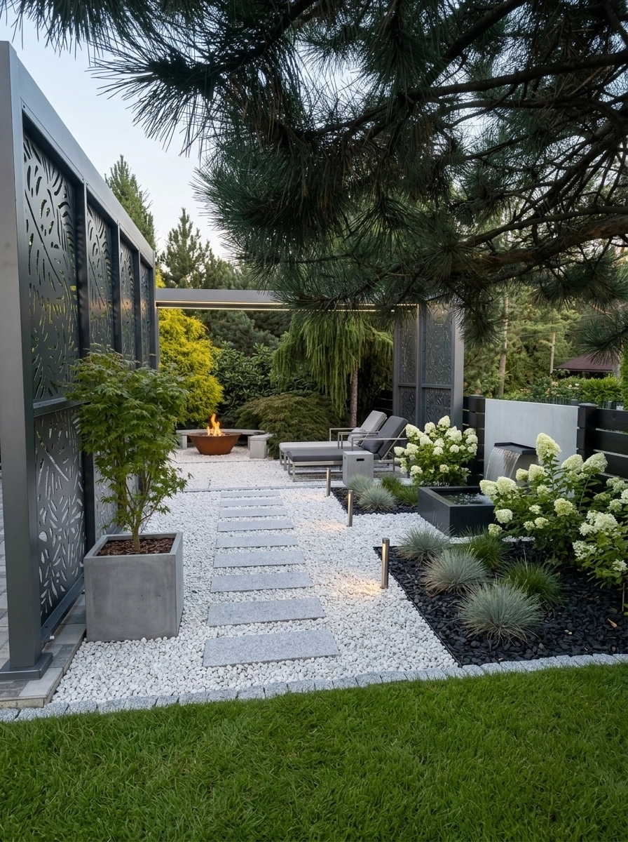 Landscape design in Minimalist Yard style — Yard by GenRoom AI