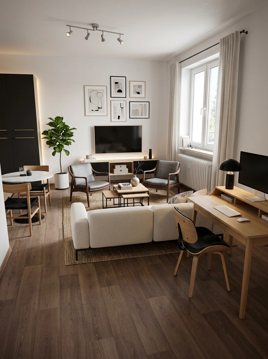 Scandinavian Living Room design — interior photo by GenRoom AI