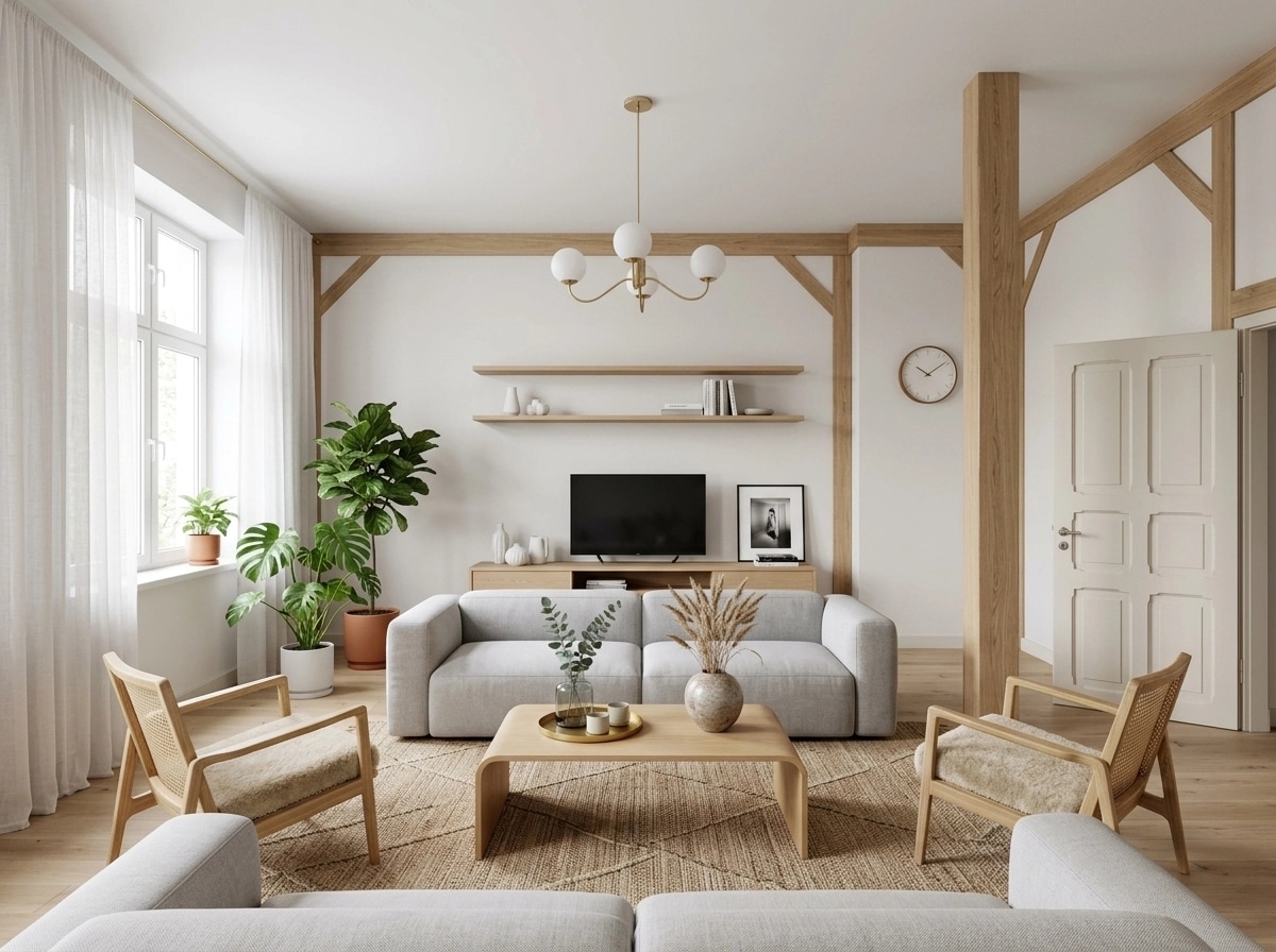 Scandinavian Living Room design — interior photo by GenRoom AI