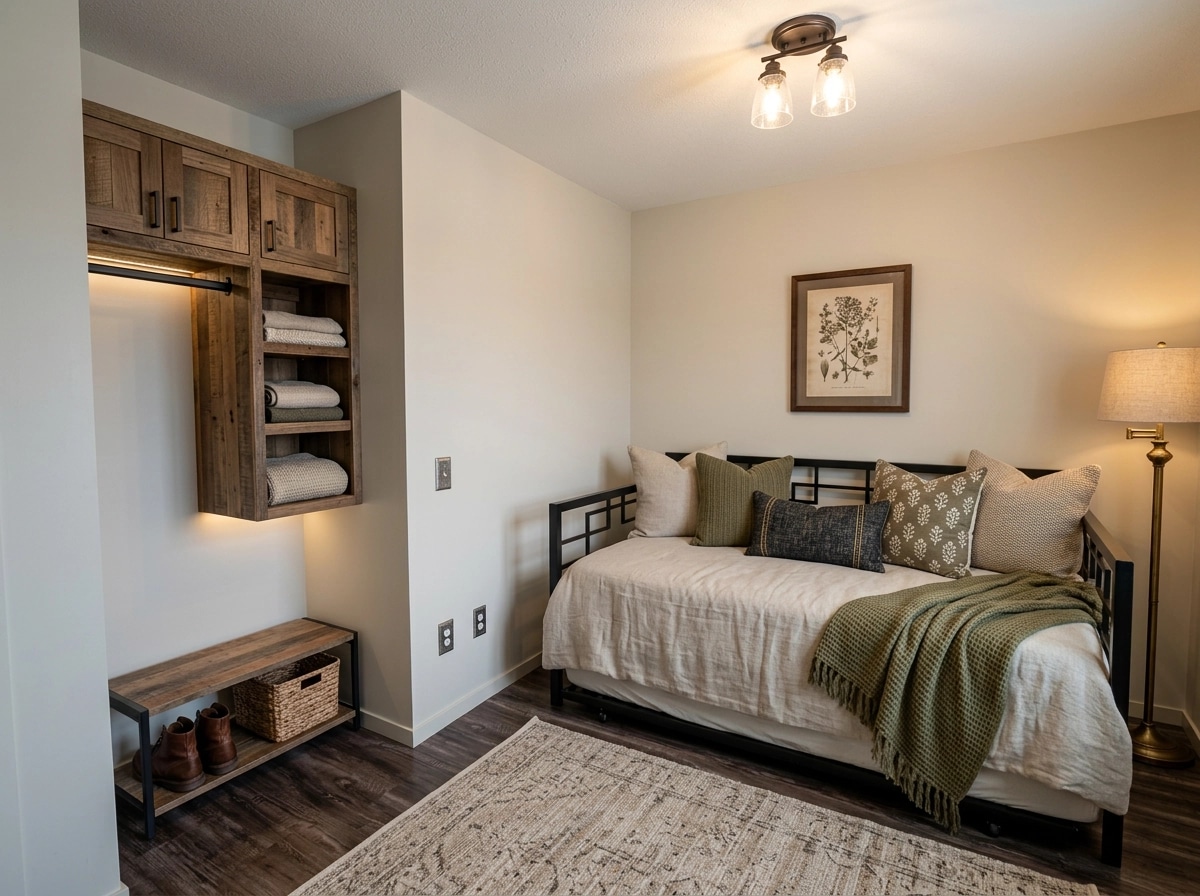 Modern Farmhouse Bedroom design — interior photo by GenRoom AI