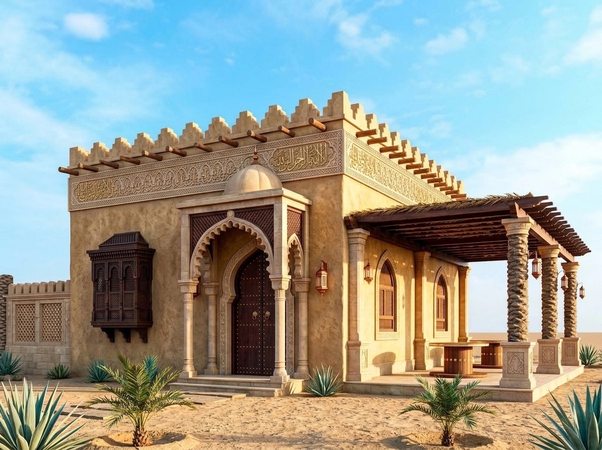 Arabian Facade Facade design — facade photo by GenRoom AI