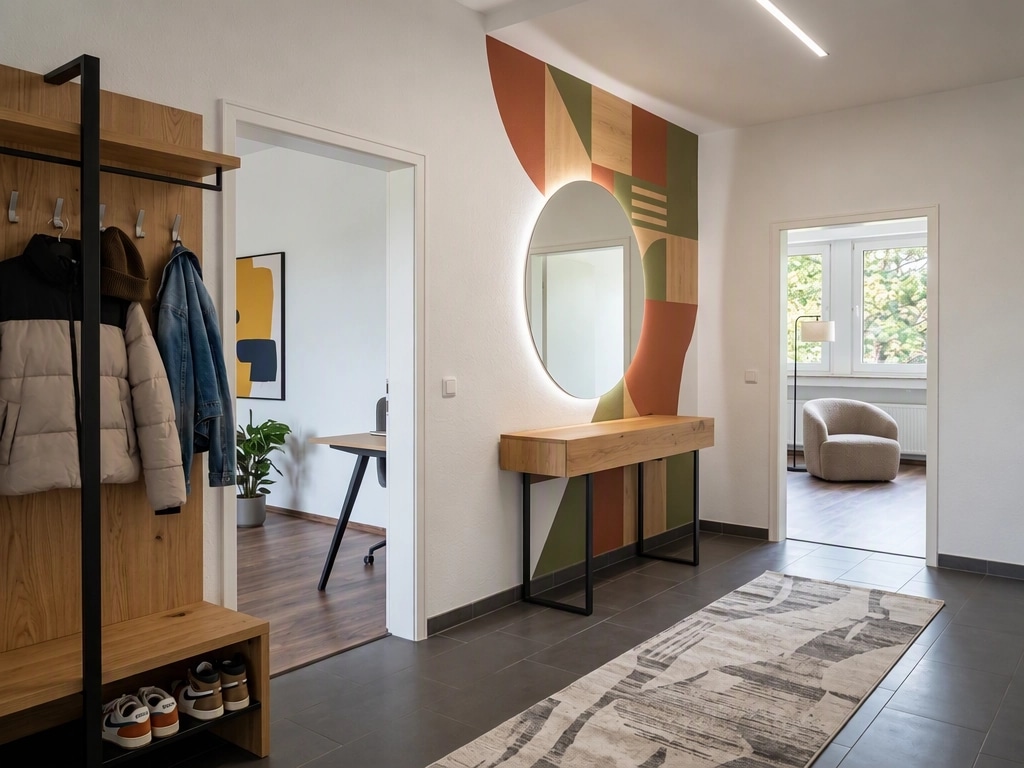 Interior design in Contemporary style — Hallway by GenRoom AI