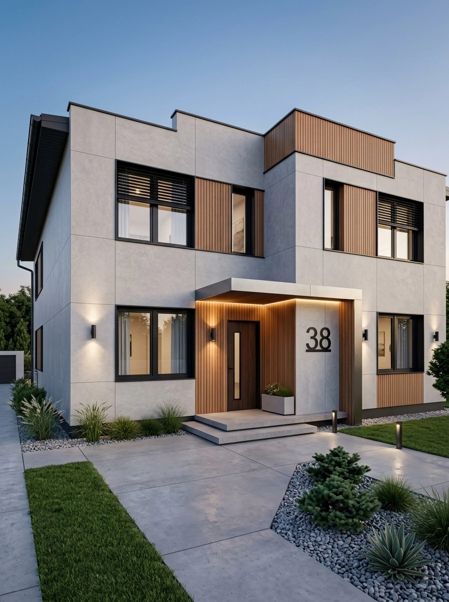 Minimalist Facade Facade design — facade photo by GenRoom AI