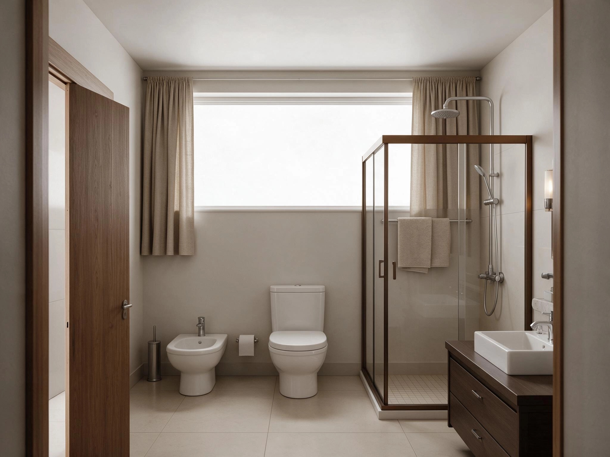 Bathroom interior in Contemporary style — photo by GenRoom AI