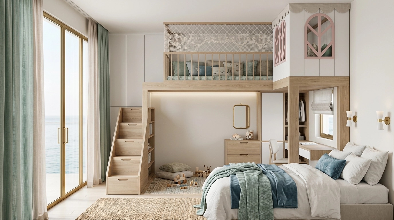 Scandinavian Bedroom design — interior photo by GenRoom AI