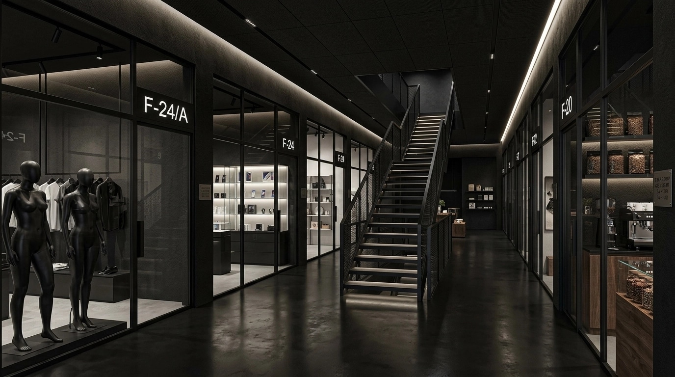 Interior design in Blacktec style — shop by GenRoom AI