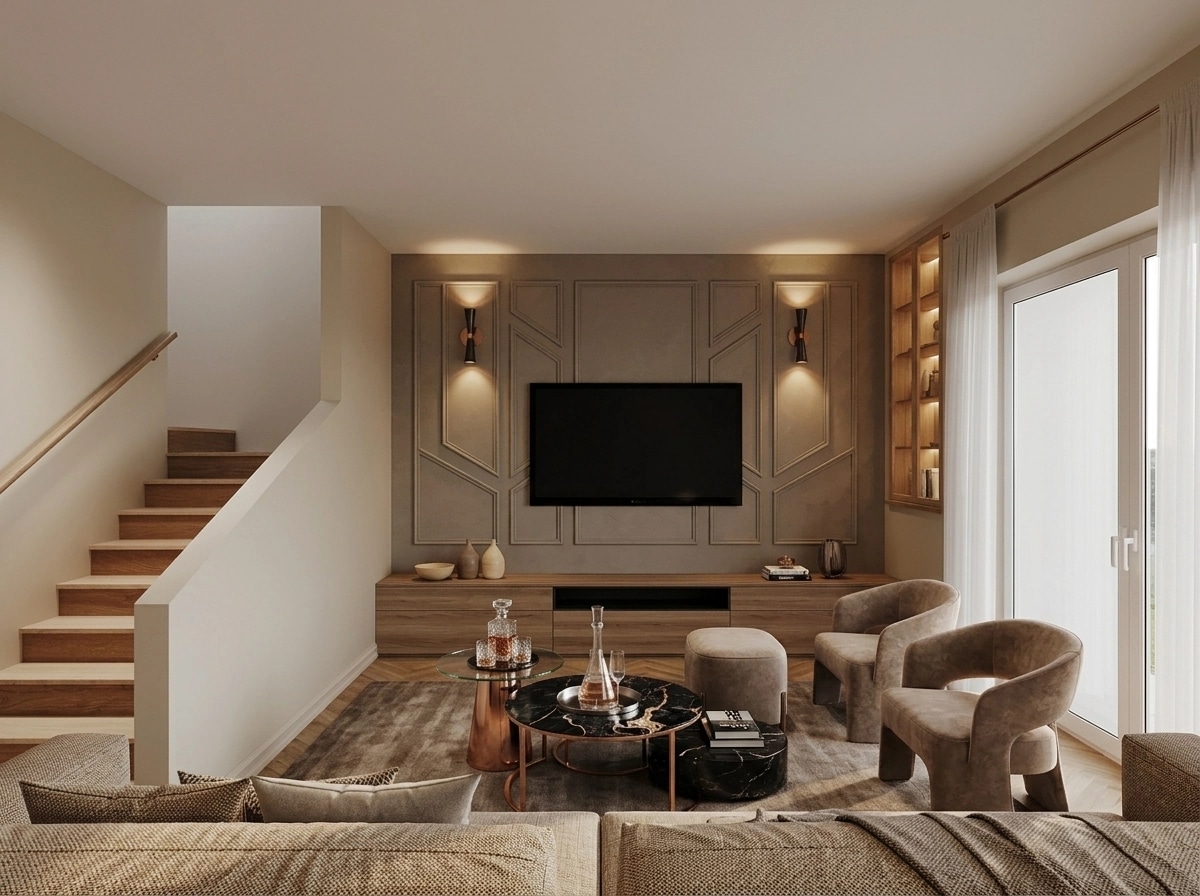 Interior design in Contemporary style — Living Room by GenRoom AI