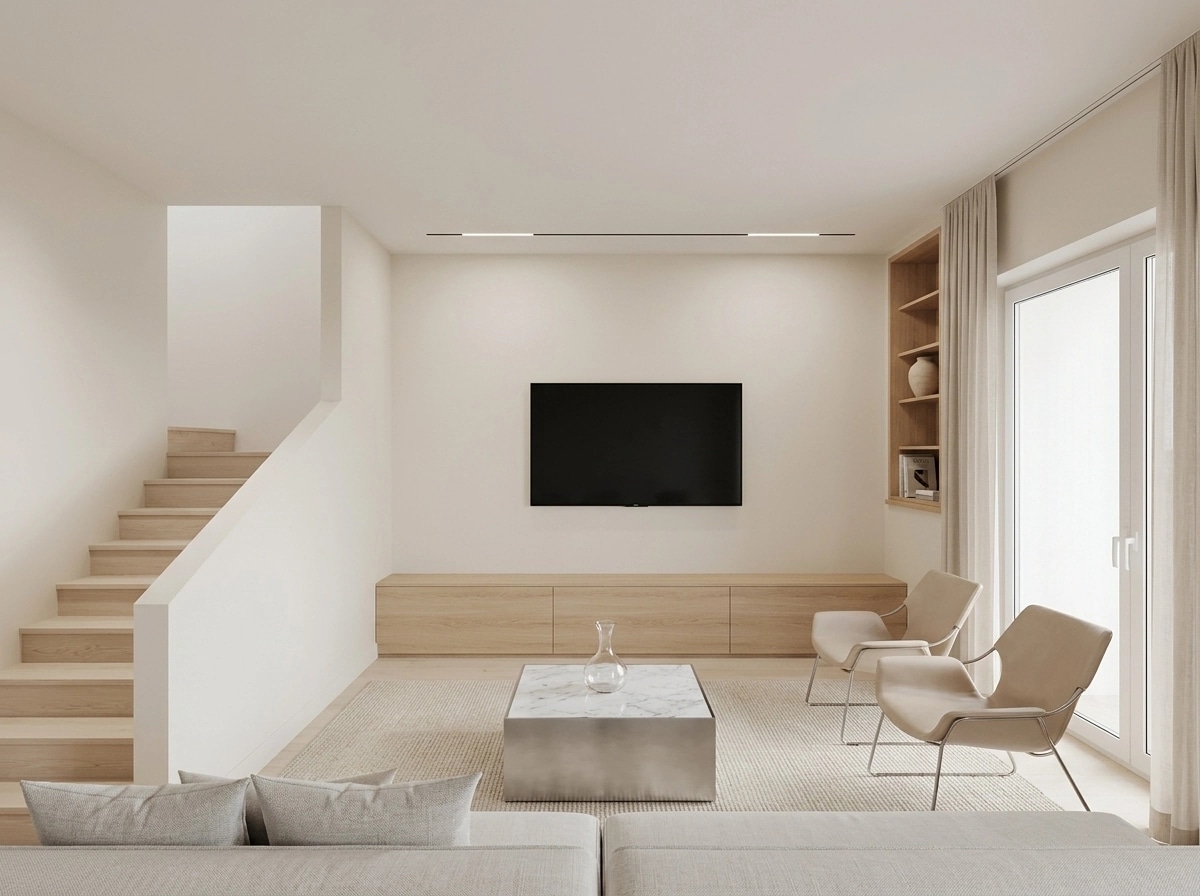 Interior design in Minimalism style — Living Room by GenRoom AI