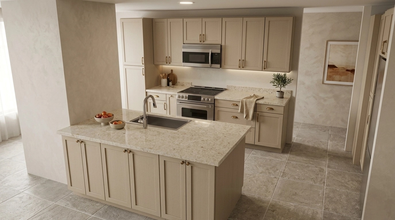 Kitchen interior in no_style style — photo by GenRoom AI
