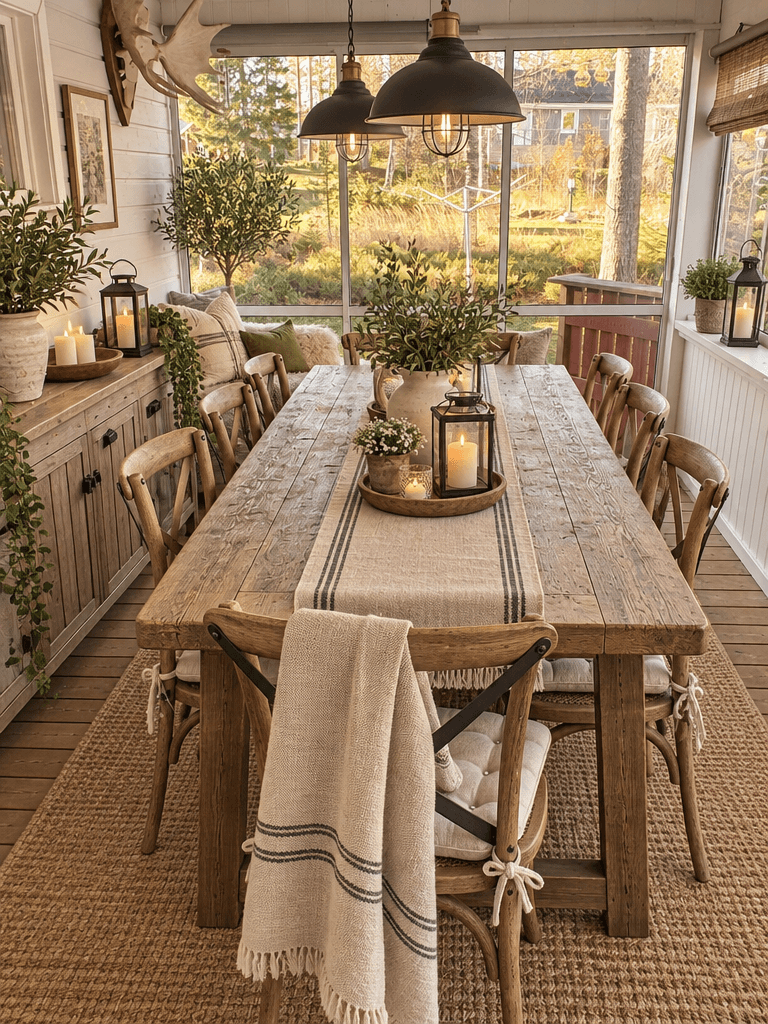 Interior design in Modern Farmhouse style — terrace by GenRoom AI