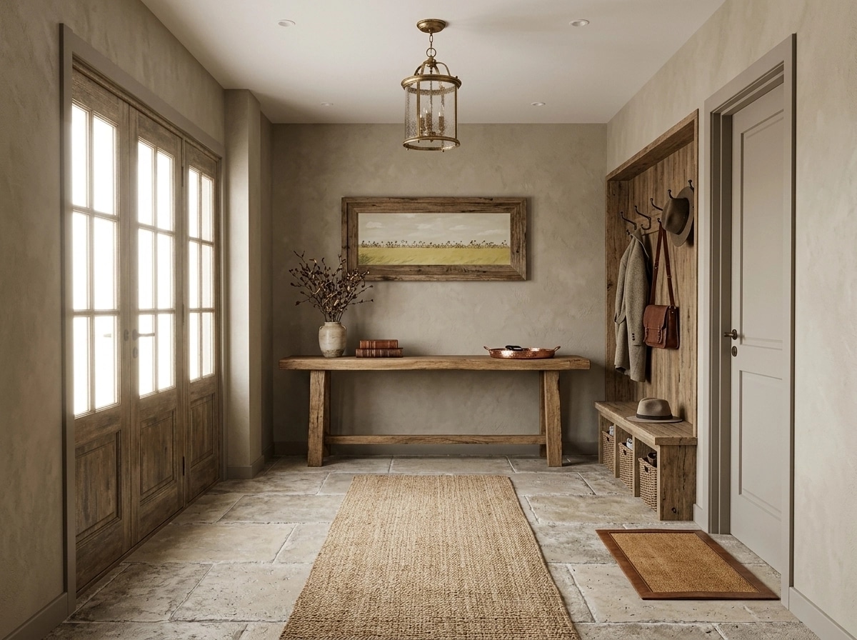 Interior design in Rustic style — Hallway by GenRoom AI