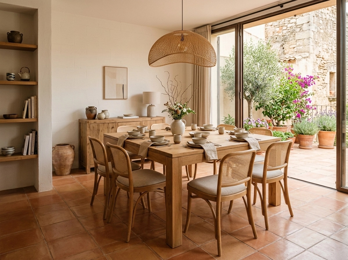 Interior design in Japandi style — dining_room by GenRoom AI