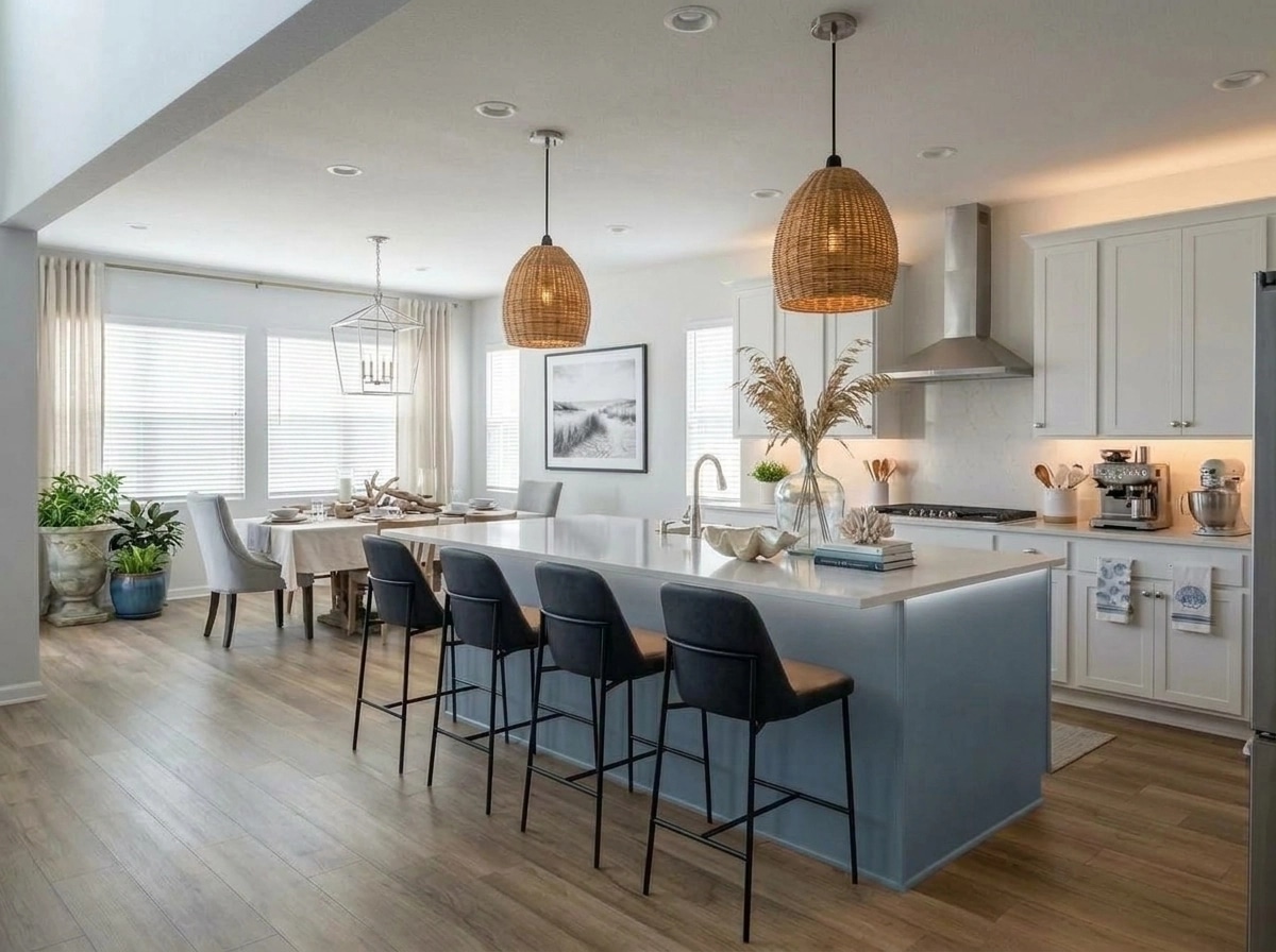 Interior design in Coastal / Hamptons style — Kitchen by GenRoom AI