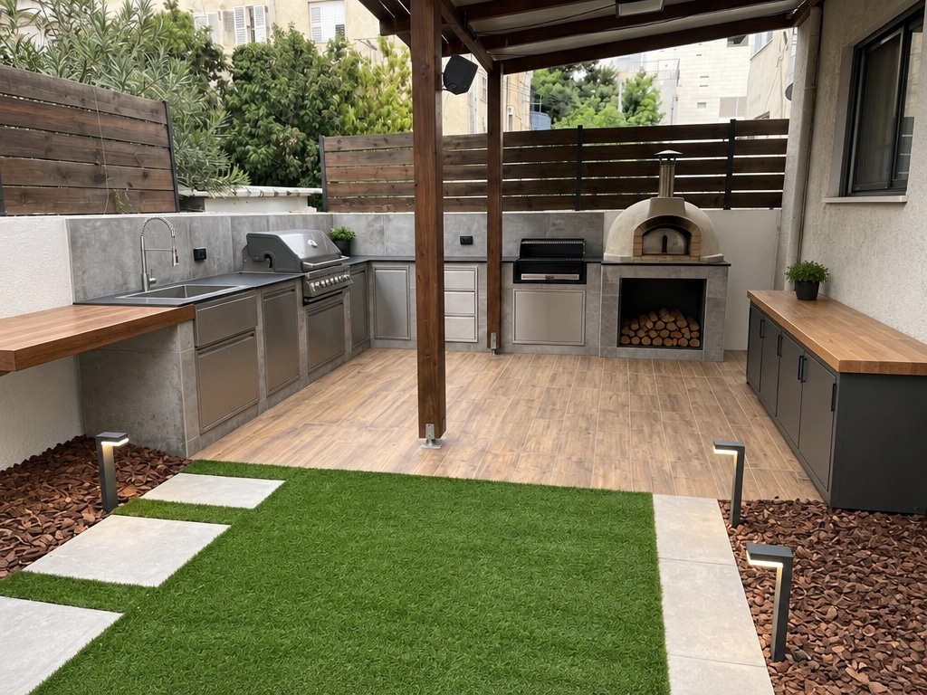 Landscape design in Minimalist Yard style — Yard by GenRoom AI