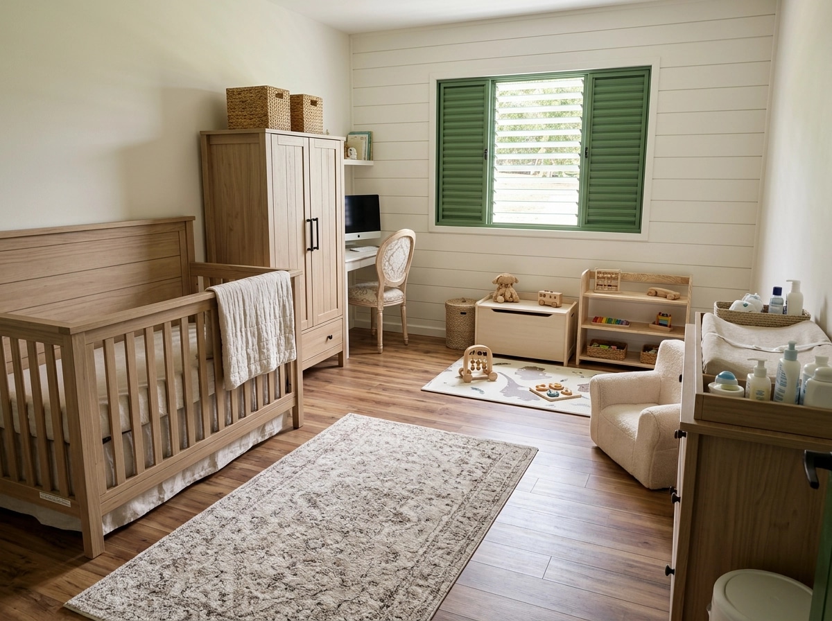 Interior design in Modern Farmhouse style — Kids Room by GenRoom AI